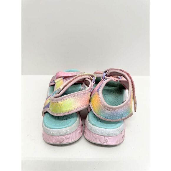 Sketchers Sandals Flutter Hearts Size 13 Pink Open Toe Twili Sneaker - Picture 6 of 7